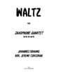 Waltz for Saxophone Quartet P.O.D cover